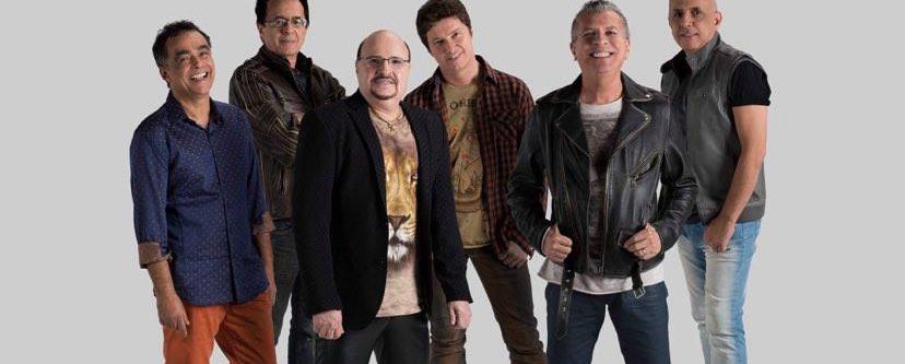 Esta será a primeira apresentação da banda após a morte do cantor Paulinho (de blazer preto)