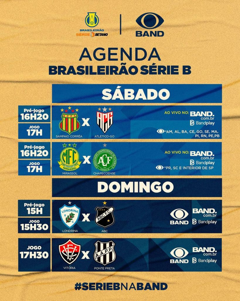 Confira os jogos da primeira rodada do Brasileirão Série B